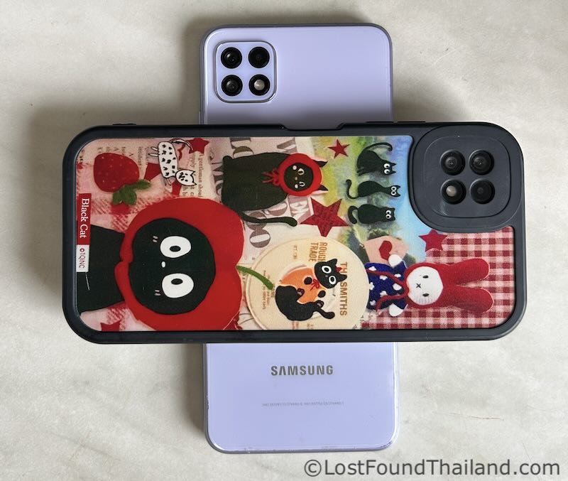Two mobile phones found in Thailand and returned to owners.